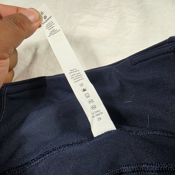 Lululemon Groove Pants Bootcut Womens Size 6 Blue High-Rise Full-On Luon Pants - Picture 5 of 12